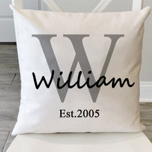 Load image into Gallery viewer, Custom Cotton Linen Family Pillow Cover
