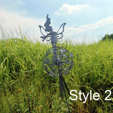 Load image into Gallery viewer, Fairies Dandelions Dance Together Garden Statue
