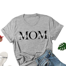 Load image into Gallery viewer, Personalised Mom Shirt Kid Names Shirt
