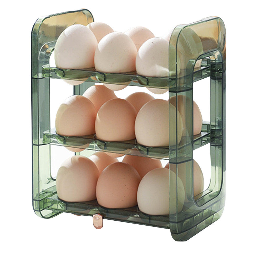 3-Layer Flip Fridge Door Egg Holder