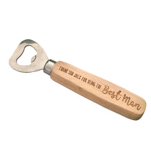 Load image into Gallery viewer, Engraved Wooden Personalised Bottle Opener
