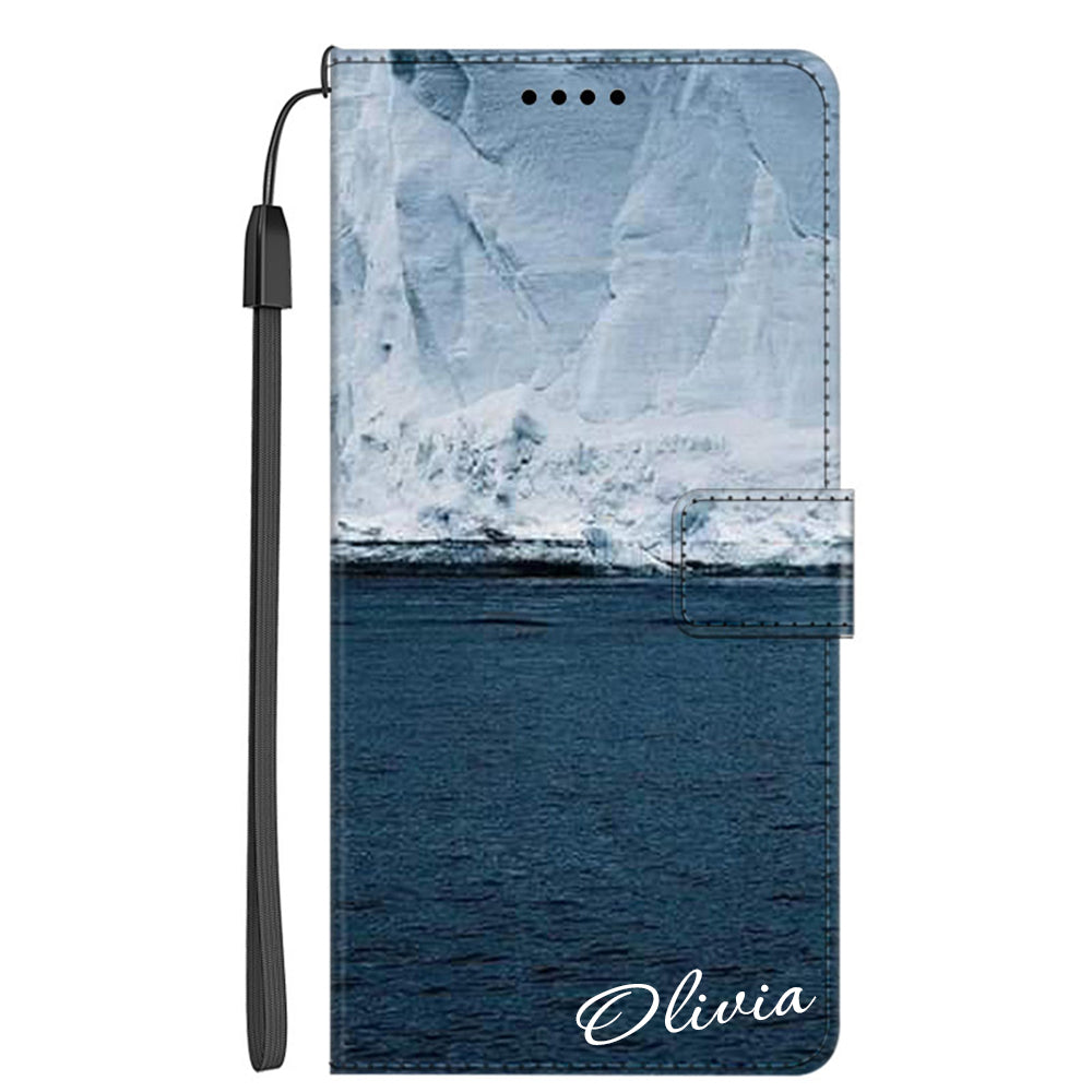 Personalised Photo Name Flip Case Cover for Samsung