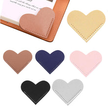 Load image into Gallery viewer, 6pcs PU Leather Heart Corner Page Bookmark

