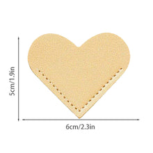 Load image into Gallery viewer, 6pcs PU Leather Heart Corner Page Bookmark
