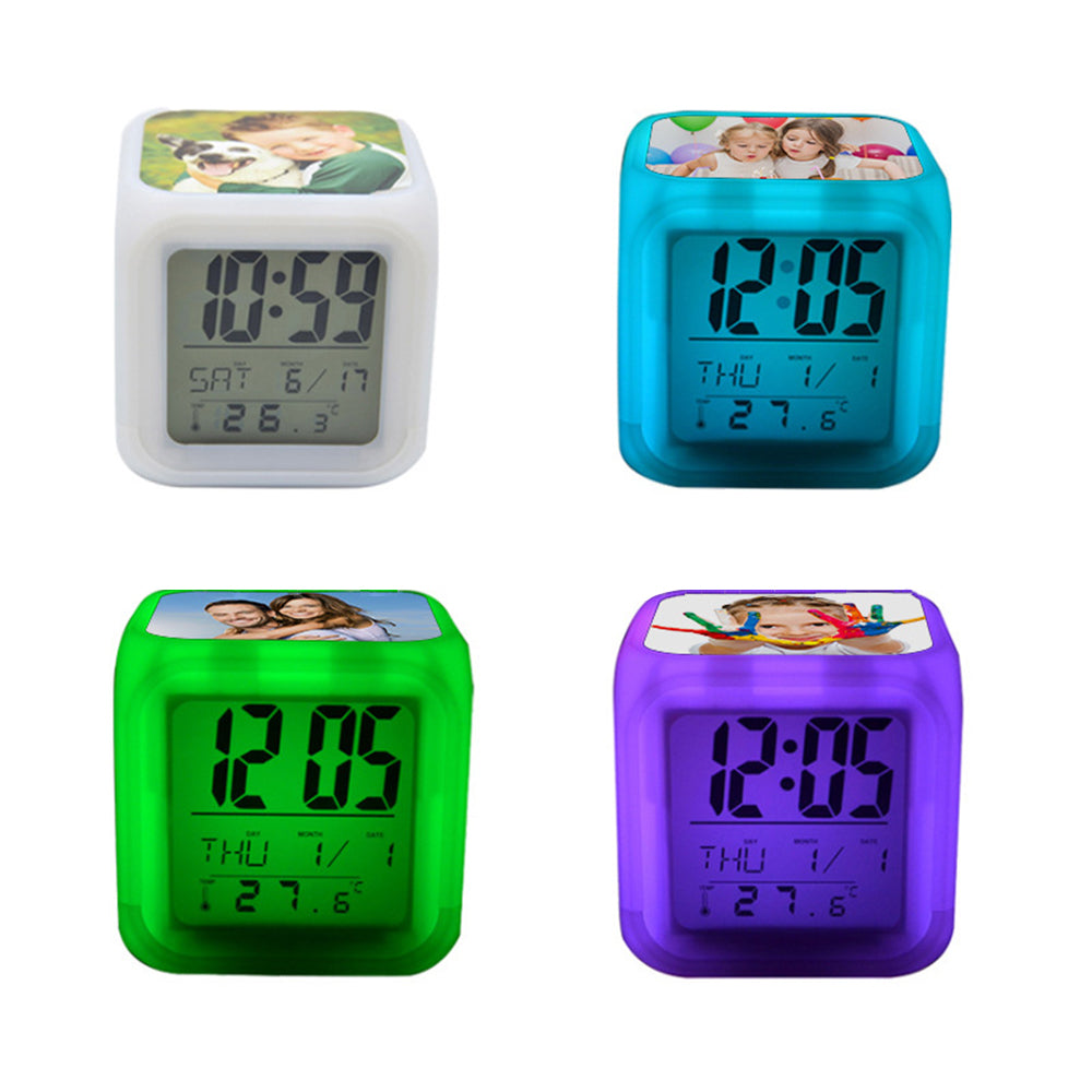 Personalised Colour Changing LED Alarm Clock
