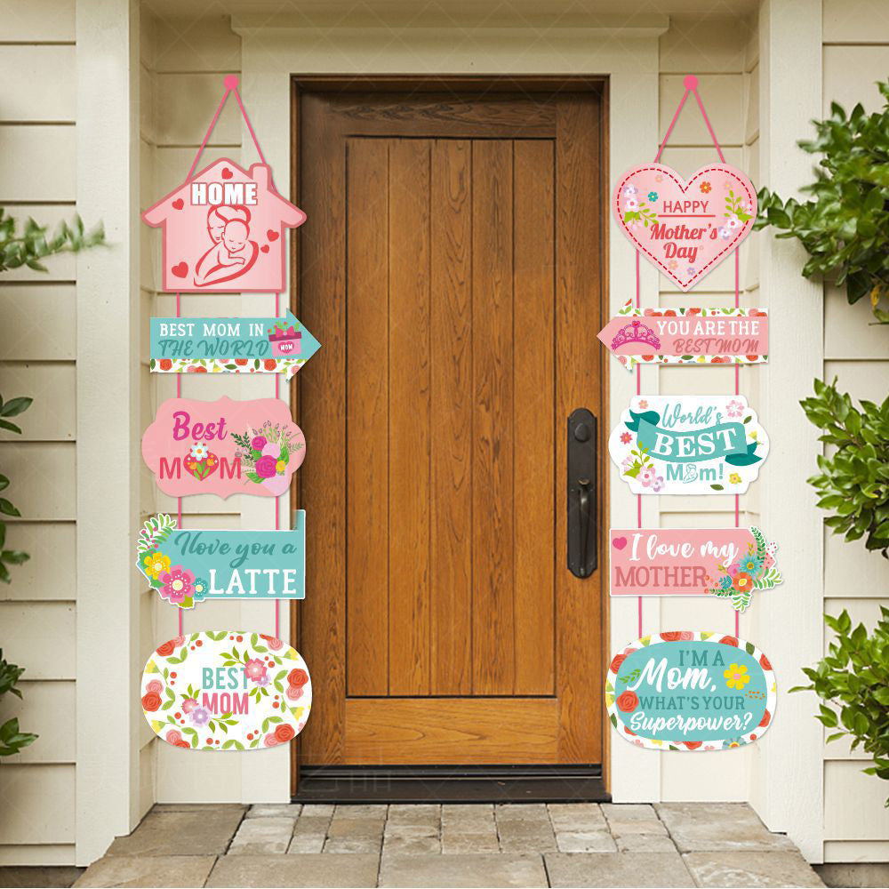 Pair of Mother's Day Door Hanging Banners