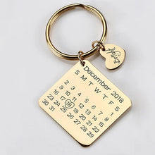 Load image into Gallery viewer, Custom Date Keychain
