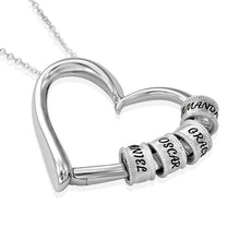 Load image into Gallery viewer, Personalised Family Heart Name Necklace
