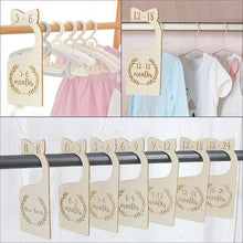 Load image into Gallery viewer, 7 Pack Wooden New born Baby Clothes Dividers
