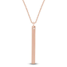 Load image into Gallery viewer, Personalised Vertical Engraved Name Bar Necklace
