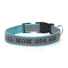 Load image into Gallery viewer, Personalized Embroidered Dog ID Collar
