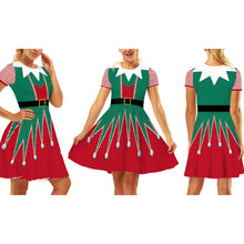 Load image into Gallery viewer, Christmas Printed Short Dress
