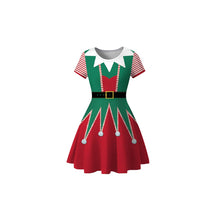Load image into Gallery viewer, Christmas Printed Short Dress
