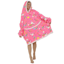 Load image into Gallery viewer, Over-size Wearable Hoodie Blanket for Adults
