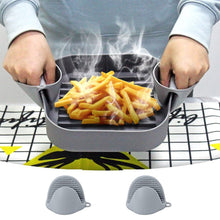 Load image into Gallery viewer, Reusable Air Fryer Silicone Pot with Gloves
