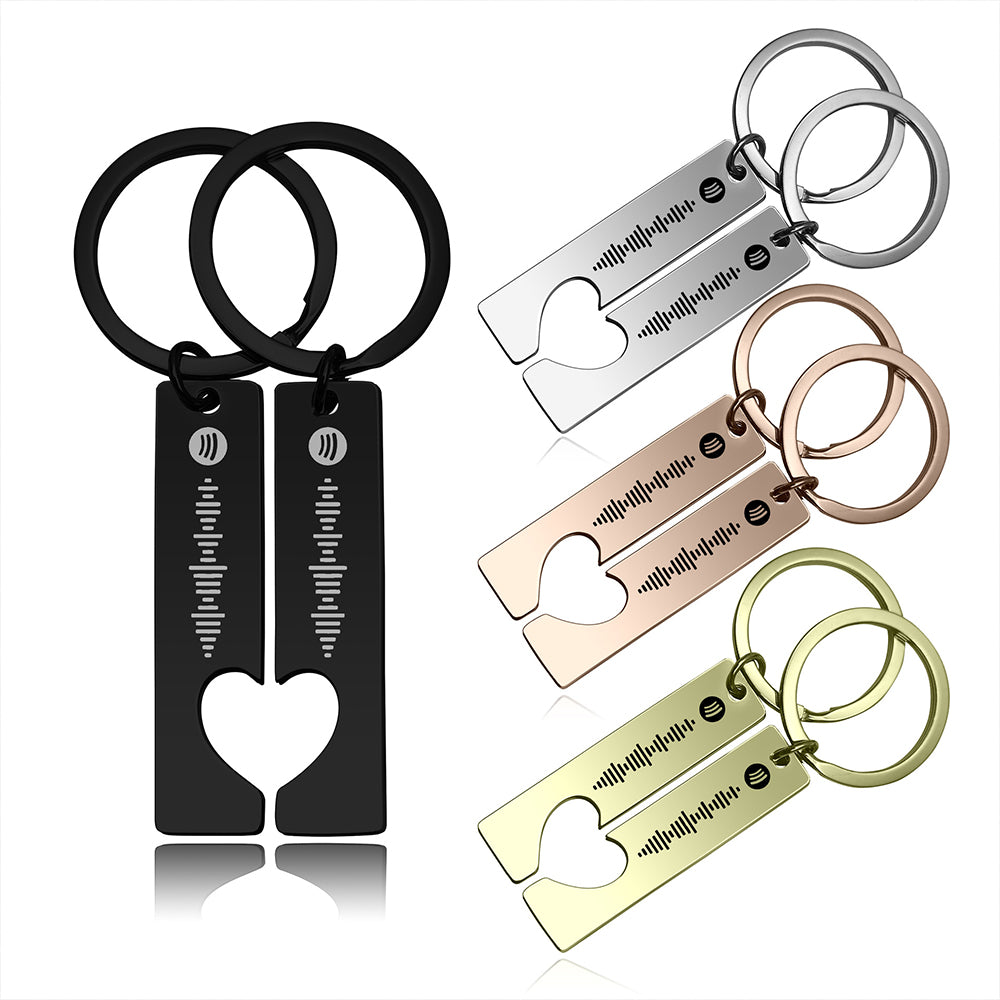 2Pcs Personalised Spotify Code Keychain – fancycustomize