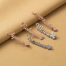 Load image into Gallery viewer, Personalised Stainless Steel Name Brooch

