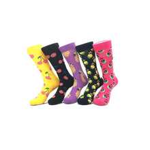 Load image into Gallery viewer, 5 Pairs Novelty Printed Men&#39;s Socks
