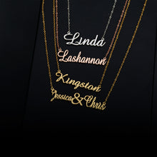Load image into Gallery viewer, Custom Name Necklace Personalized Nameplate Customized Jewelry Gift
