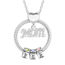 Load image into Gallery viewer, Personalised Family Name Birthstone Necklace
