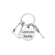 Load image into Gallery viewer, Father&#39;s Day Engraved Keychain
