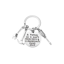 Load image into Gallery viewer, Father&#39;s Day Engraved Keychain
