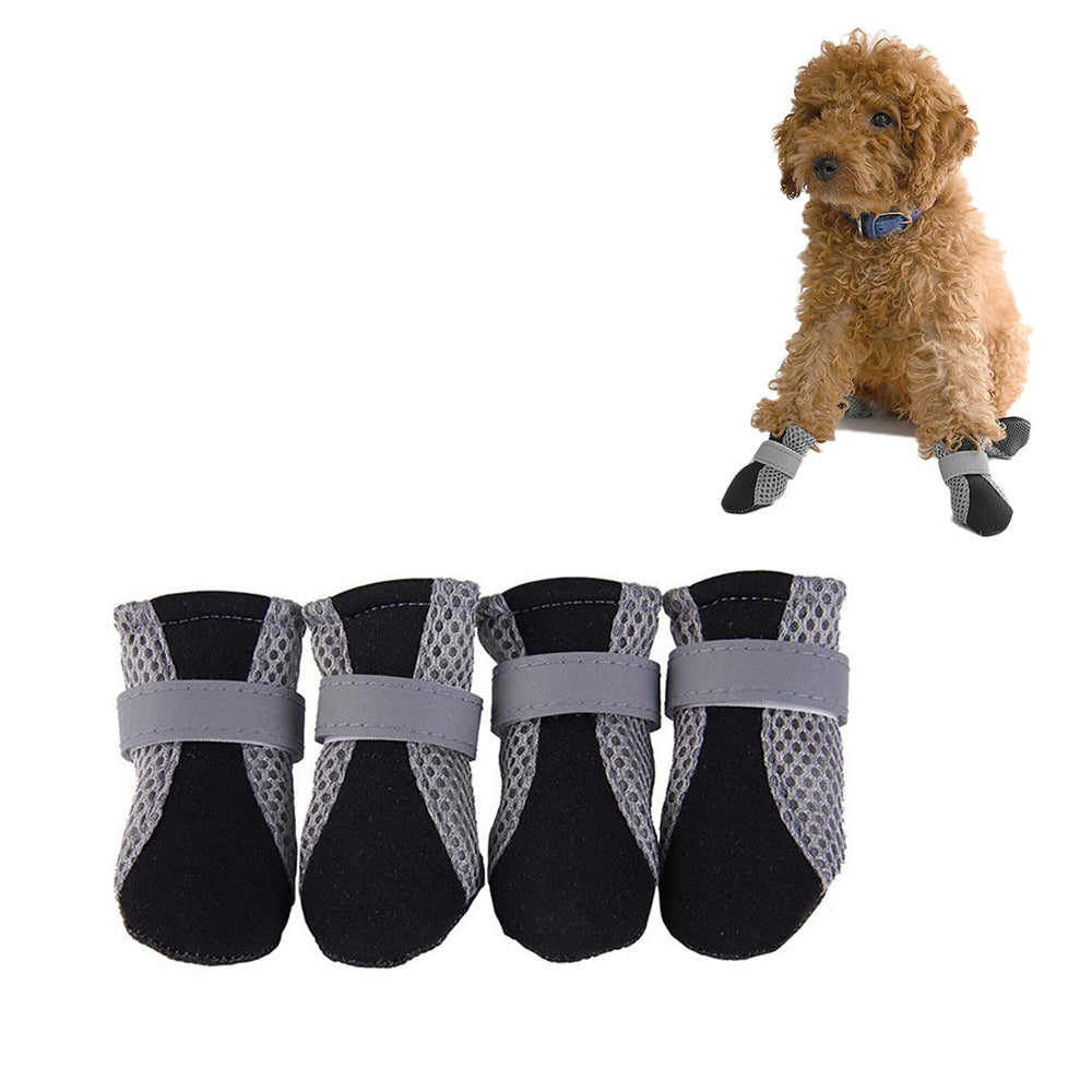 Set of Four Breathable Pet Boots