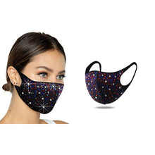 Load image into Gallery viewer, 6-Pack Rhinestone Bling Face Masks
