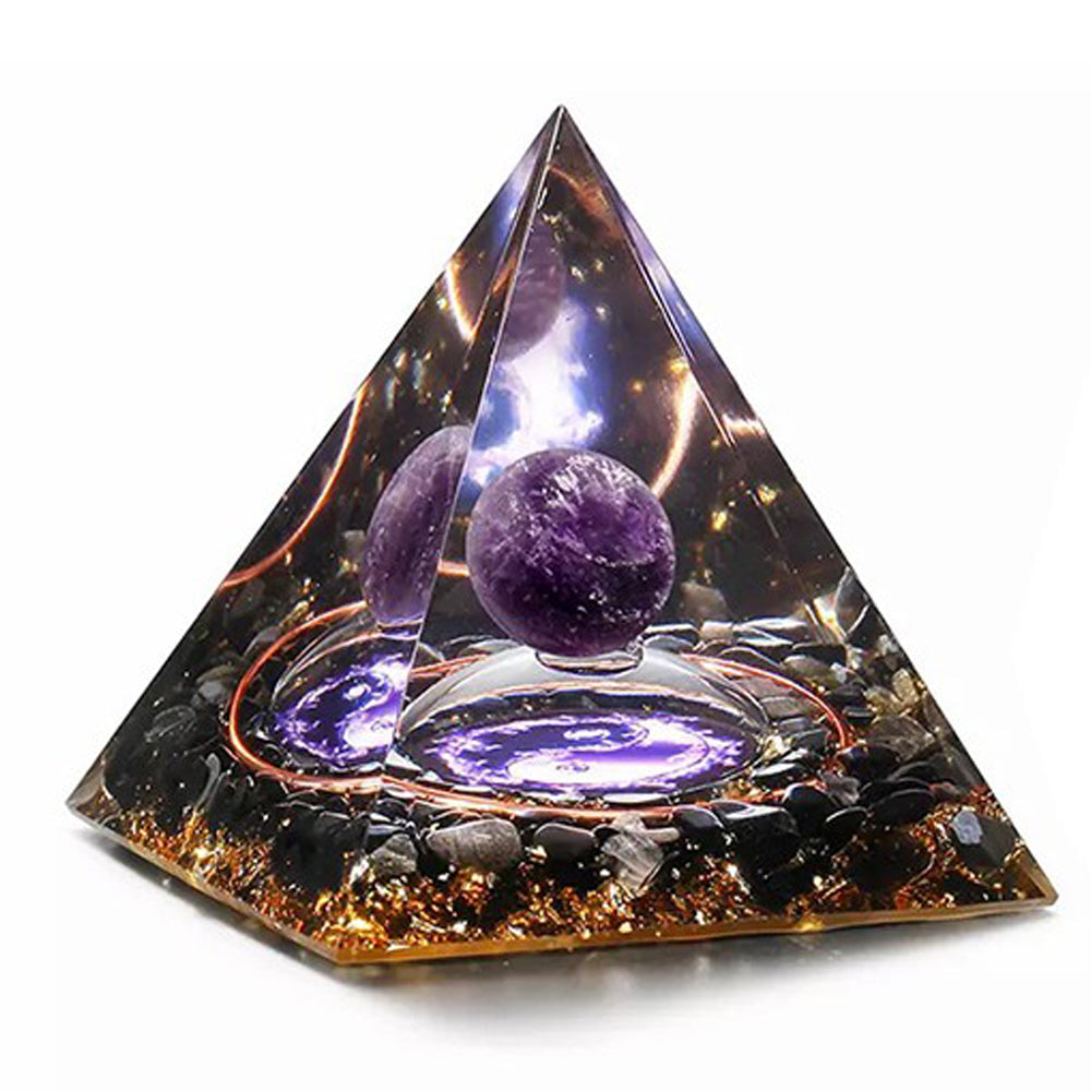 Chakra Energy Orgone Pyramid Stone