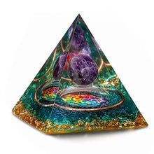 Load image into Gallery viewer, Chakra Energy Orgone Pyramid Stone
