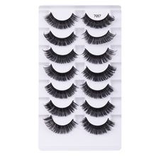 Load image into Gallery viewer, 7 Pairs of D-Curved Natural Curling False Eyelashes
