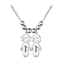 Load image into Gallery viewer, Customised Name Date Engraved Necklace
