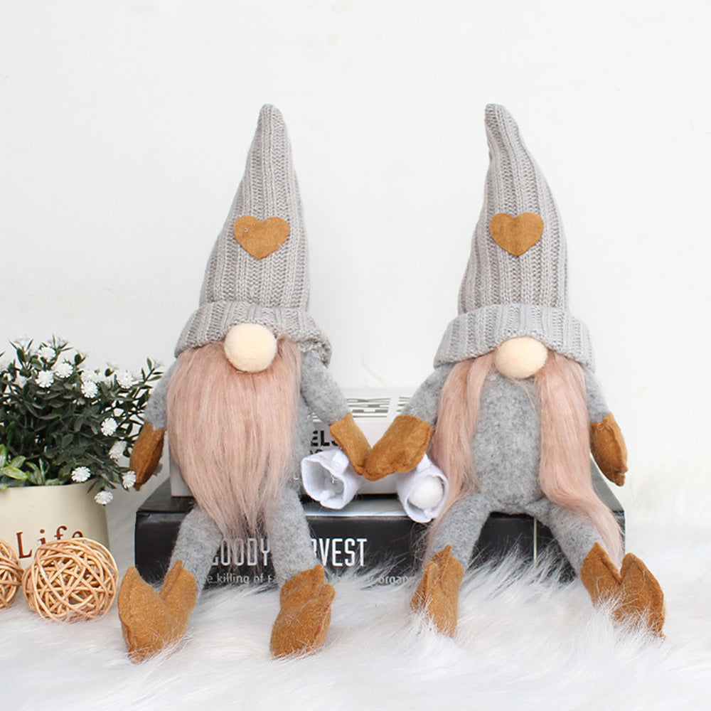 Couple Plush Coffee Gnome Dolls Set