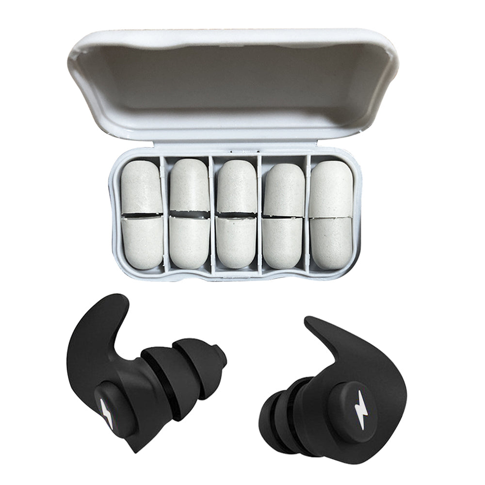 Reusable Silicone Noise Cancelling Ear Plugs Set