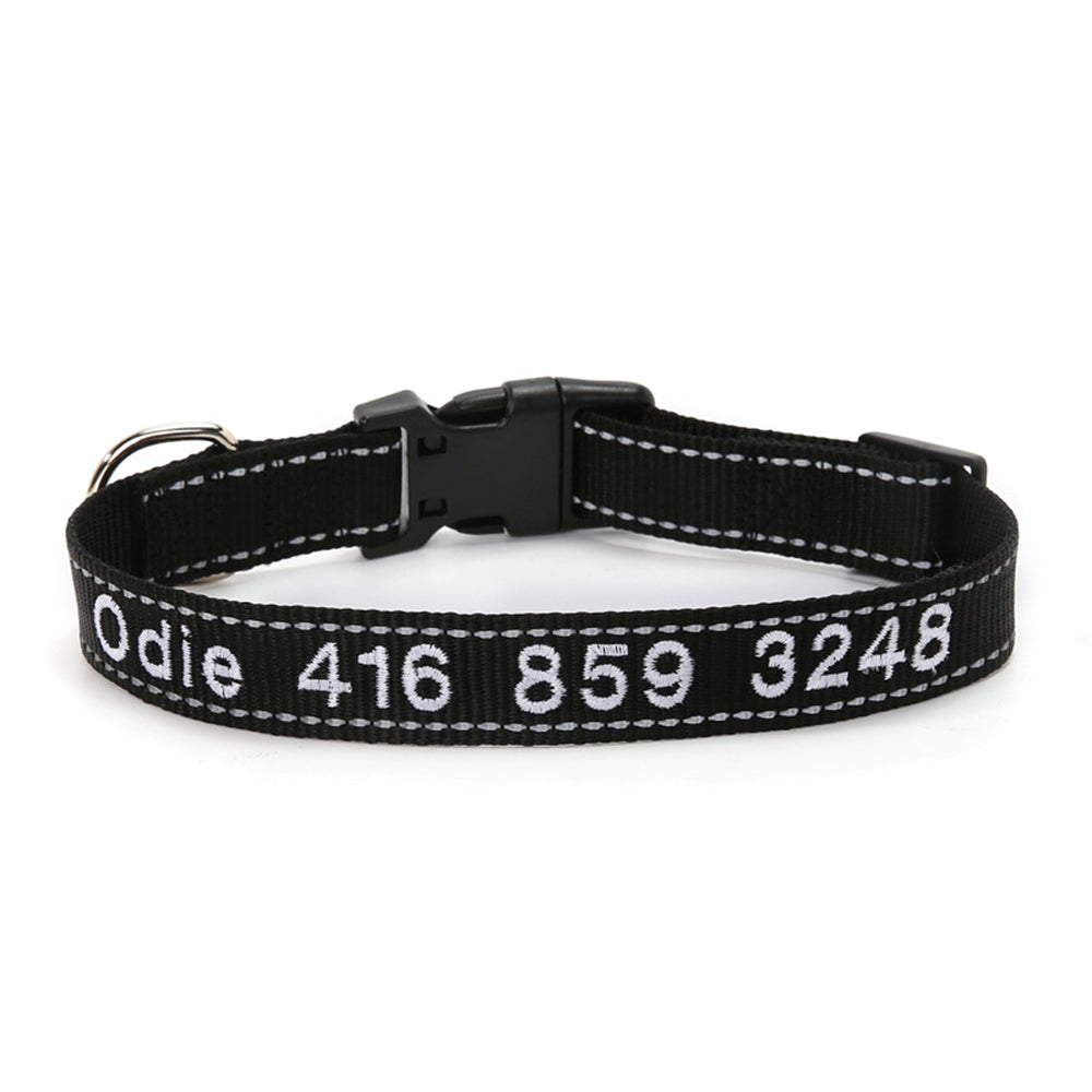 Personalised Embroidered Dog Collar