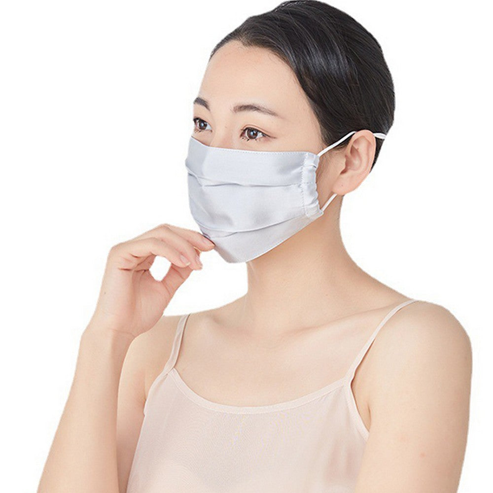 2-Piece Double Layer Mulberry Silk Face Mask