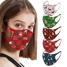 Load image into Gallery viewer, 5-Pack Christmas-Themed Washable Face Masks
