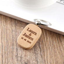 Load image into Gallery viewer, 2pcs Wooden Engraved Keyrings
