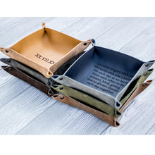 Load image into Gallery viewer, Personalised Leather Valet Tray
