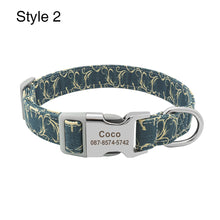 Load image into Gallery viewer, Customized Name Pet and Dog Collar
